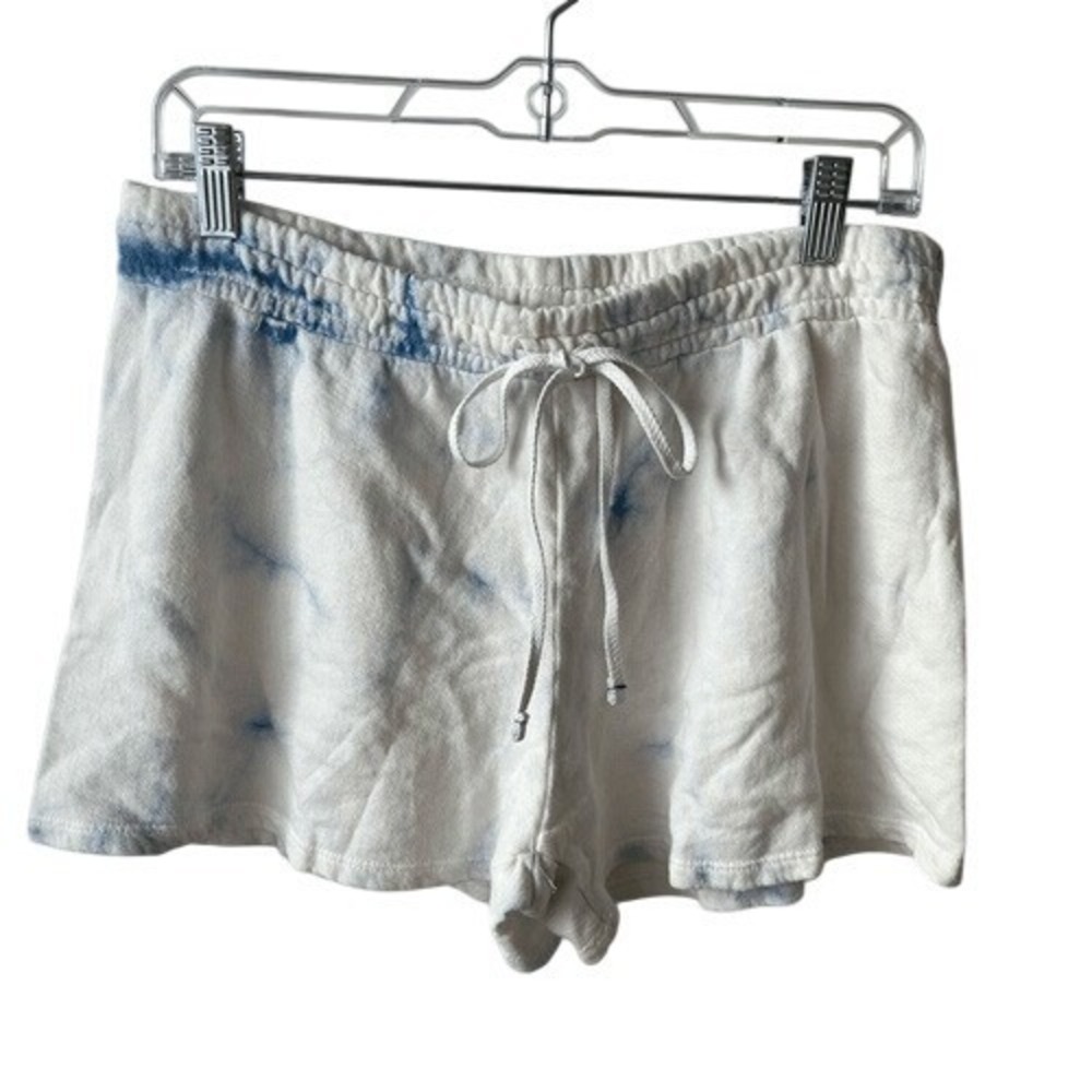 Revolve Michael Lauren Vito shorts size large white yellow blue tie dye NWT